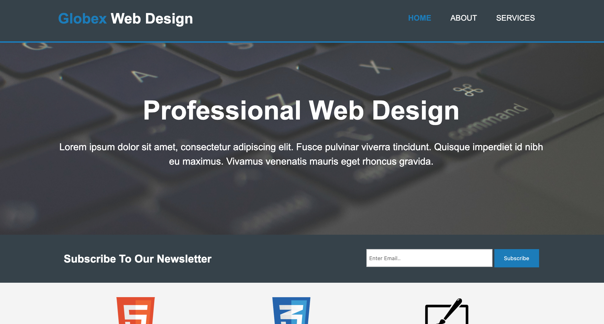 Globex Design Website